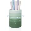 Comix Calender Pen Holder for Desk, Cute Platsic Pencil Holder, Green Desk Organizer for Home School Office Supplies(Green)
