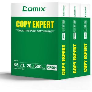 Comix Printer Paper | 8.5″×11″ Paper | 20 lb | 3 Ream Case – 1500 Sheets | 92 Bright White | Copy Computer Paper for Office, School, and Home | Made in USA