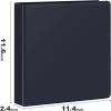 Comix 1.5 inch 3 Ring View Binder, 1.5″ Slant-D Ring Finger-Touch, Holds 8.5″ x 11″ Paper, Designed for Durability, Effortless Opening, 6 Pack (Black)(Black)