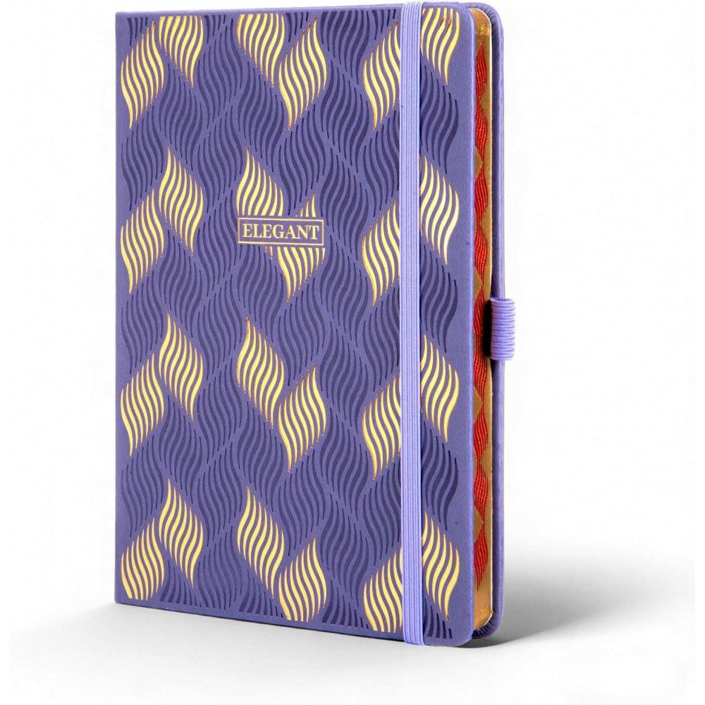 image:imageCOMIX Lined Journal for Women 192 Pages 100GSM Paper 55 x 83 Hardcover A5 Medium College Ruled Daily Journal Notebook with Gift Box Fits for Office School Home LavenderLavender