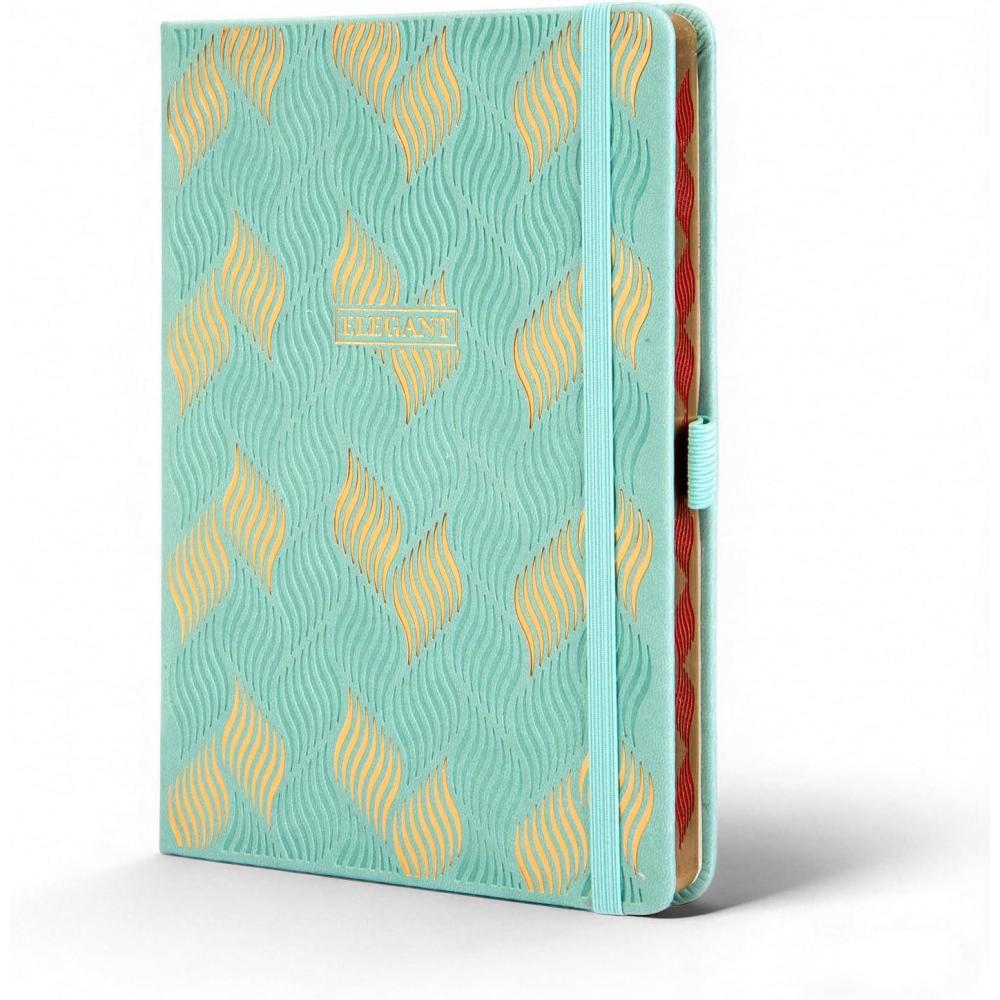 image:imageCOMIX Lined Journal for Women 192 Pages 100GSM Paper 55 x 83 Hardcover A5 Medium College Ruled Daily Journal Notebook with Gift Box Fits for Office School Home LavenderMint Green