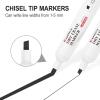 Comix Dry Erase Markers, Black Color, 4 Sets of 36 Markers, 144 Markers Total, Chisel Tip Whiteboard Makrers for Classroom, Teachers, Office, School Supplies(Black Color)