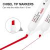 Comix Low Odor Dry Erase Markers, Chisel Tip, Red Color, 36 Count Whiteboard Marker for Office, School, Classroom, Teachers(Red Color 36 Count)