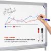 Comix Magnetic Dry Erase Markers, Fine Tip Whiteboard Markers with Eraser Cap, 36 Count 4 Colors Low Odor Black Markers for Kids Teachers