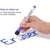 Comix Magnetic Dry Erase Markers, Fine Tip Whiteboard Markers with Eraser Cap, 36 Count 4 Colors Low Odor Black Markers for Kids Teachers