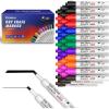 Comix Low Odor Dry Erase Markers, Chisel Tip Whiteboard Marker, 8 Assorted Colors Pack of 36 Markers for Classrooms Offices & Home Offices