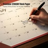 COMIX Desk Calendar 2026-2027, 17″ x 12″ Monthly Desktop Planner Pad with Frosted Cover, 18 Months July 2026 to December 2027, Thick 120 GSM Paper for Office School Home(3pack-wine Red Minimalist)