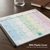 COMIX Desk Calendar 2026-2027, Large 22″ x 17″ Monthly Desktop Planner Pad with Frosted Cover, 18 Months July 2026 to December 2027, Side Bound Thick 120 GSM Paper for Office School Home(Colorful Minimalist)