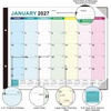 COMIX Desk Calendar 2026-2027, Large 22″ x 17″ Monthly Desktop Planner Pad with Frosted Cover, 18 Months July 2026 to December 2027, Side Bound Thick 120 GSM Paper for Office School Home(Colorful Minimalist)