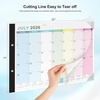 COMIX Desk Calendar 2026-2027, Large 22″ x 17″ Monthly Desktop Planner Pad with Frosted Cover, 18 Months July 2026 to December 2027, Side Bound Thick 120 GSM Paper for Office School Home(Colorful Minimalist)