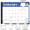 COMIX Desk Calendar 2026-2027, Large 22″ x 17″ Monthly Desktop Planner Pad with Frosted Cover, 18 Months July 2026 to December 2027, Side Bound Thick 120 GSM Paper for Office School Home(Festival)