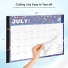 COMIX Desk Calendar 2026-2027, Large 22″ x 17″ Monthly Desktop Planner Pad with Frosted Cover, 18 Months July 2026 to December 2027, Side Bound Thick 120 GSM Paper for Office School Home(Festival)