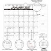 Comix 18 Month Wall Calendar 2026-2027 11×8.5 Inch, Monthly Planner Jul 2026 to Dec 2027, Thick 120GSM Paper with Stable Twin-Wire Binding for Home Office Planning(Black and White Minimalist)