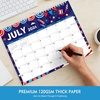 Comix 18 Month Wall Calendar 2026-2027 11×8.5 Inch, Monthly Planner Jul 2026 to Dec 2027, Thick 120GSM Paper with Stable Twin-Wire Binding for Home Office Planning(Festival)