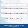 Comix 18 Month Wall Calendar 2026-2027 11×8.5 Inch, Monthly Planner Jul 2026 to Dec 2027, Thick 120GSM Paper with Stable Twin-Wire Binding for Home Office Planning(Colorful Minimalist)