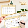 Comix x Bduck 18 Month Wall Calendar 2026-2027 11×8.5 Inch, Monthly Planner Jul 2026 to Dec 2027, Thick 120GSM Paper with Stable Twin-Wire Binding for Home Office Planning(A-Bduck)