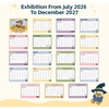 Comix x Bduck 18 Month Wall Calendar 2026-2027 11×8.5 Inch, Monthly Planner Jul 2026 to Dec 2027, Thick 120GSM Paper with Stable Twin-Wire Binding for Home Office Planning(A-Bduck)