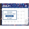 COMIX Desk Calendar 2026-2027, Large 22″ x 17″ Monthly Desktop Planner Pad with Frosted Cover, 18 Months July 2026 to December 2027, Side Bound Thick 120 GSM Paper for Office School Home(Festival)
