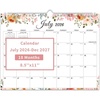 Comix 18 Month Wall Calendar 2026-2027 11×8.5 Inch, Monthly Planner Jul 2026 to Dec 2027, Thick 120GSM Paper with Stable Twin-Wire Binding for Home Office Planning(Floral)