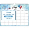 Comix 18 Month Wall Calendar 2026-2027 11×8.5 Inch, Monthly Planner Jul 2026 to Dec 2027, Thick 120GSM Paper with Stable Twin-Wire Binding for Home Office Planning(Holiday)
