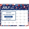 Comix 18 Month Wall Calendar 2026-2027 11×8.5 Inch, Monthly Planner Jul 2026 to Dec 2027, Thick 120GSM Paper with Stable Twin-Wire Binding for Home Office Planning(Festival)