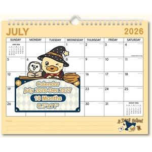 Comix x Bduck 18 Month Wall Calendar 2026-2027 11×8.5 Inch, Monthly Planner Jul 2026 to Dec 2027, Thick 120GSM Paper with Stable Twin-Wire Binding for Home Office Planning(A-Bduck)